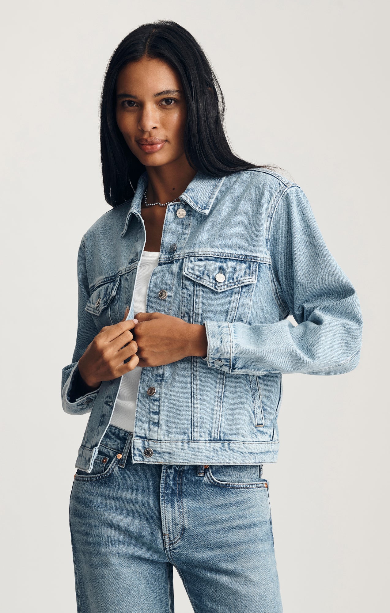 RUBY DENIM JACKET IN BLEACHED ICON - Mavi Jeans