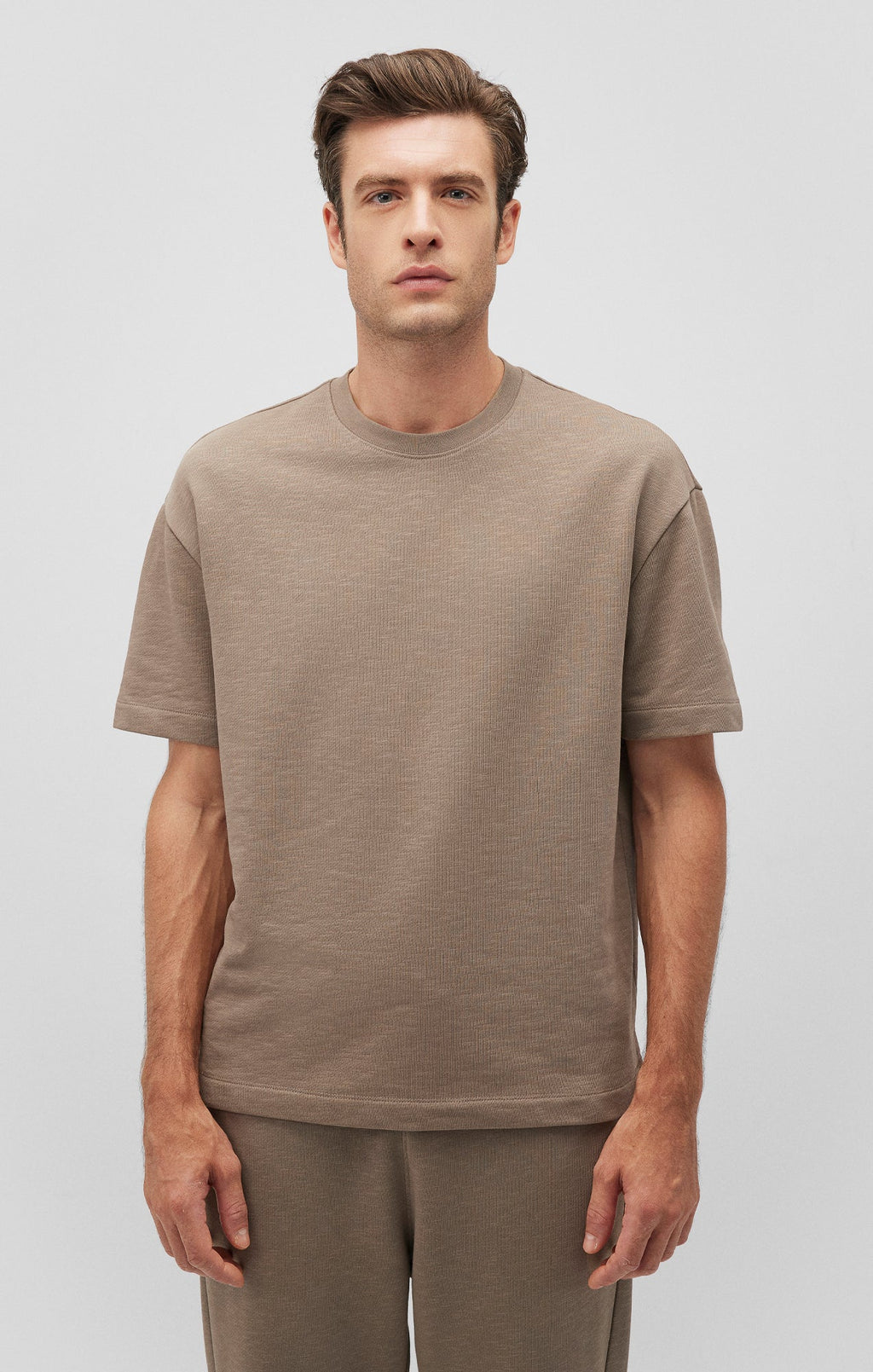 DROP SHOULDER T-SHIRT IN BRINDLE - Mavi Jeans