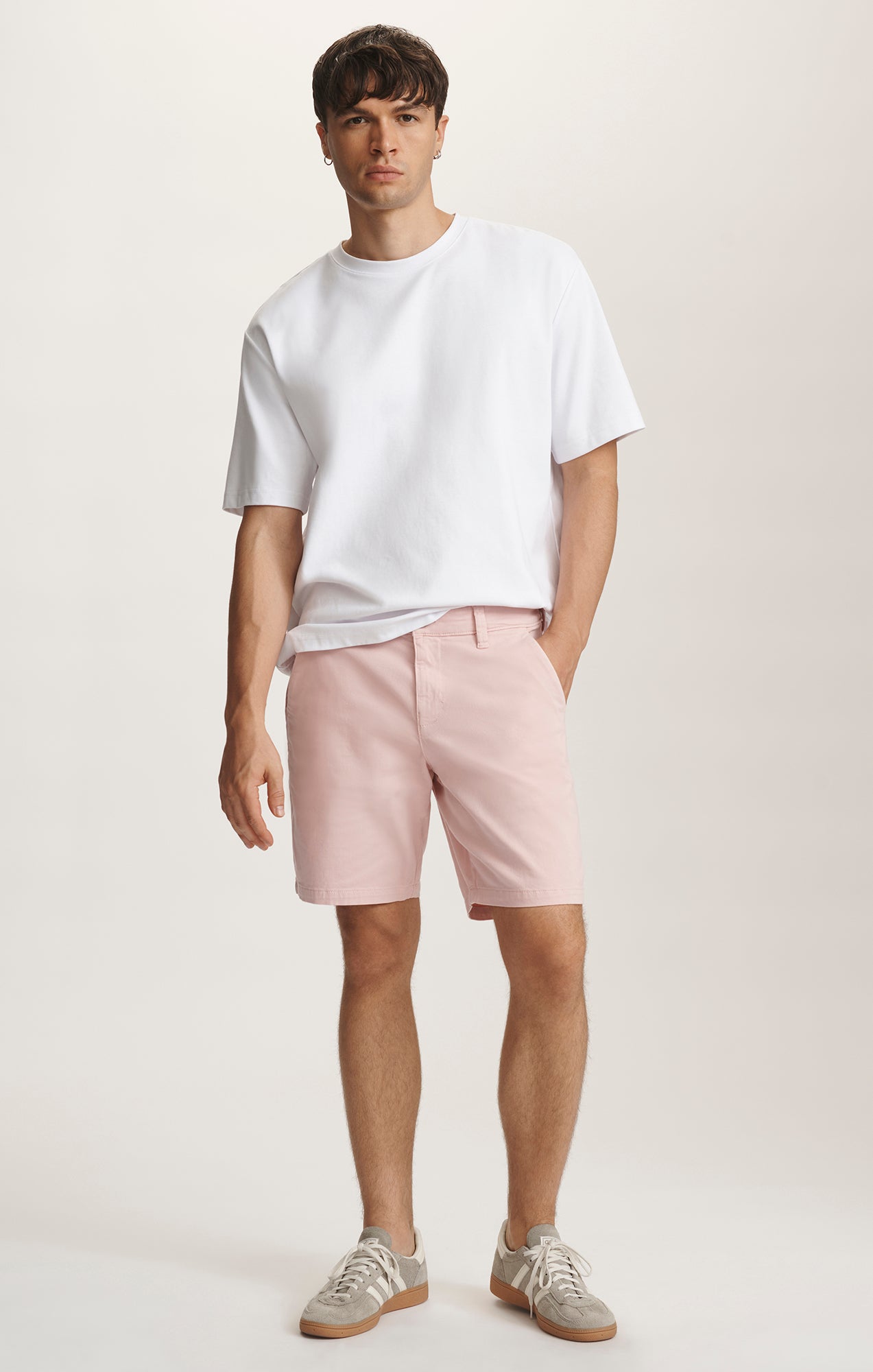 JACOB CROP SHORTS IN FLAMINGO CASUAL TWILL - Mavi Jeans