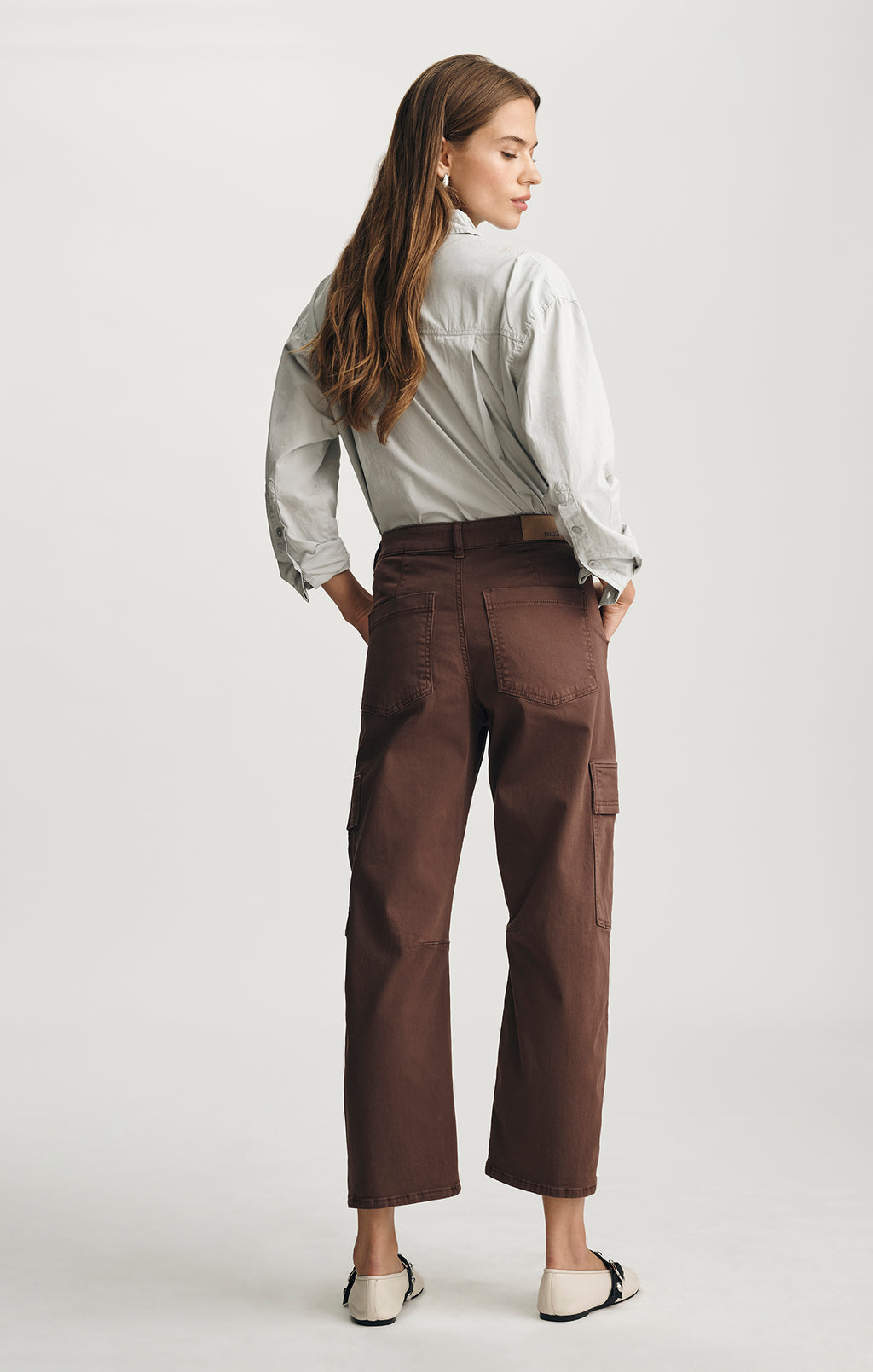 VINNIE BARREL CARGO IN BROWN CASUAL TWILL - Mavi Jeans