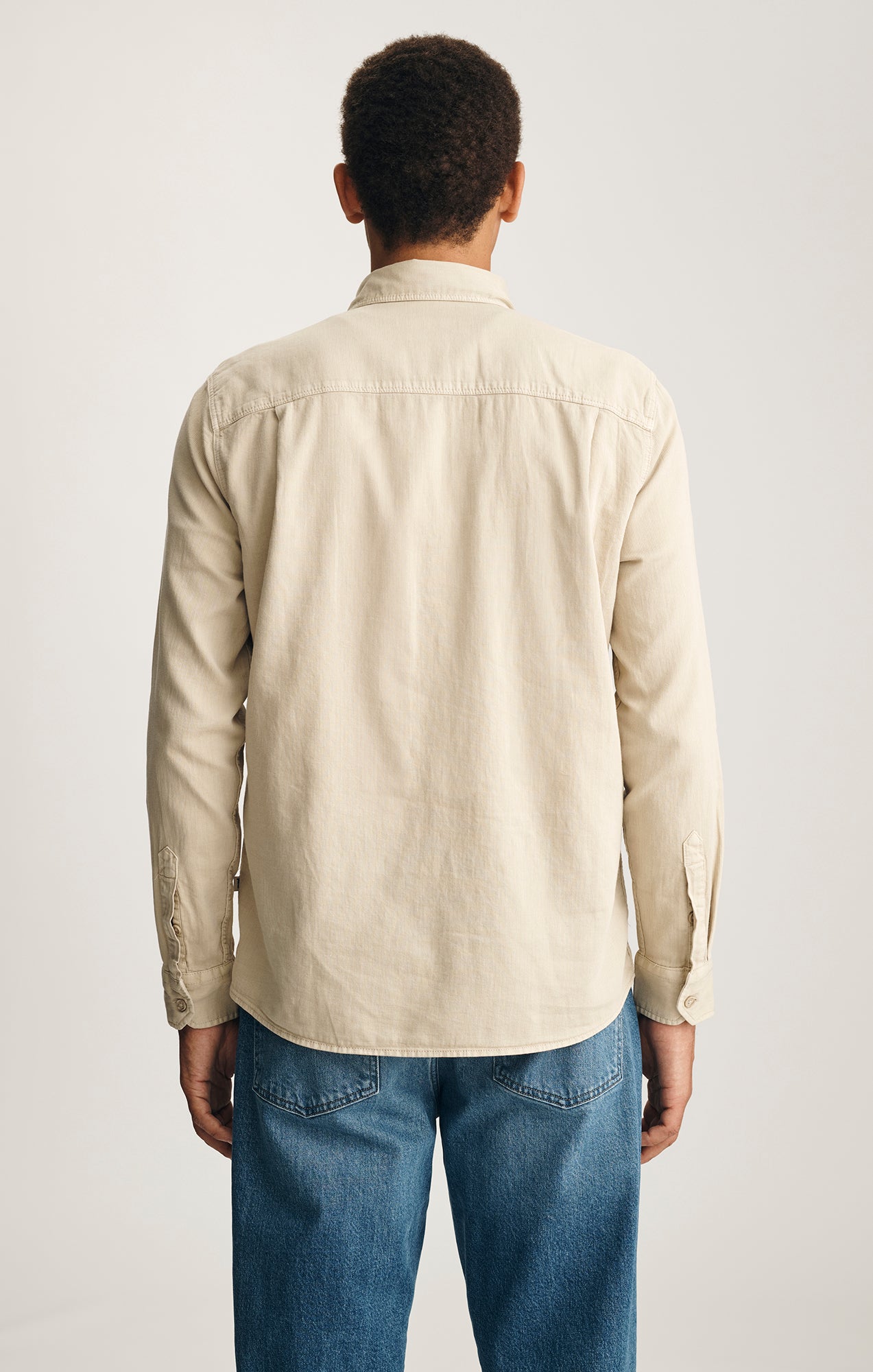 LONG SLEEVE BUTTON-UP SHIRT IN PEYOTE - Mavi Jeans