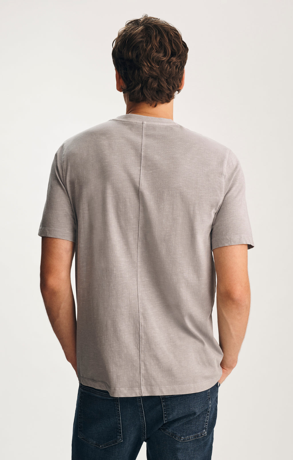 SOFT SLUB CREW NECK T-SHIRT IN ALLOY - Mavi Jeans