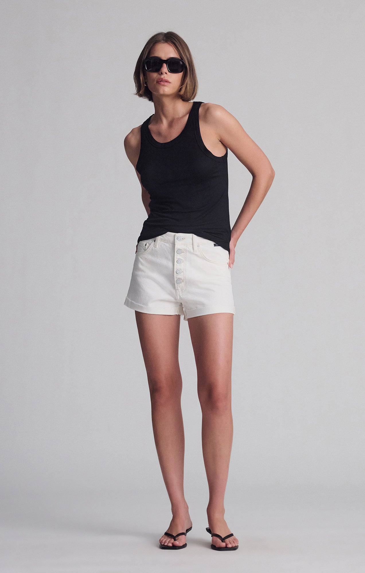 SIMPLE TANK TOP IN BLACK - Mavi Jeans