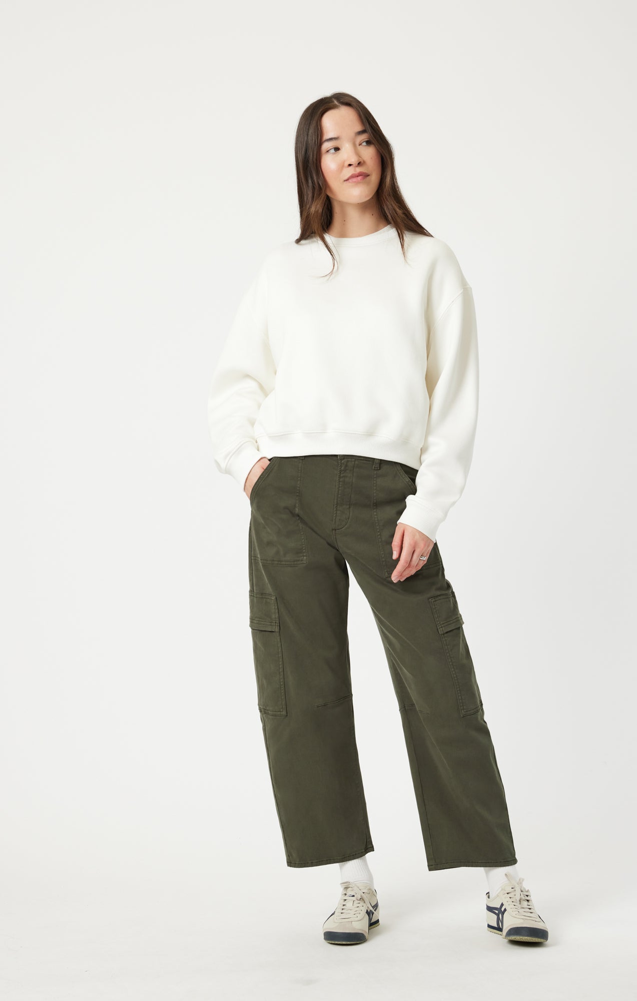 VINNIE BARREL CARGO IN IVY CASUAL TWILL - Mavi Jeans