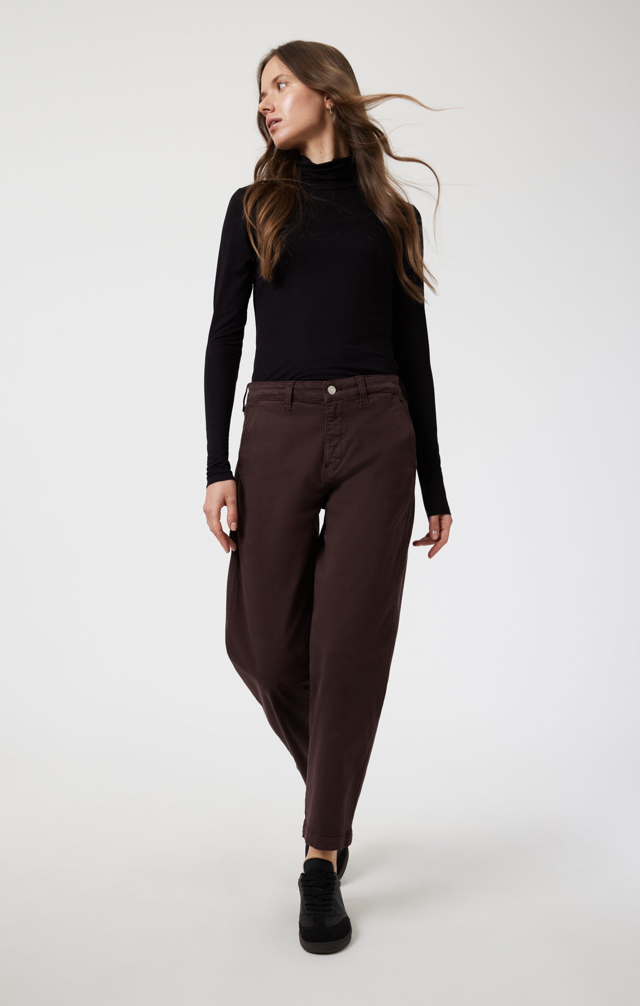 LAUREN STRAIGHT CHINO IN CURRANT CASUAL TWILL - Mavi Jeans