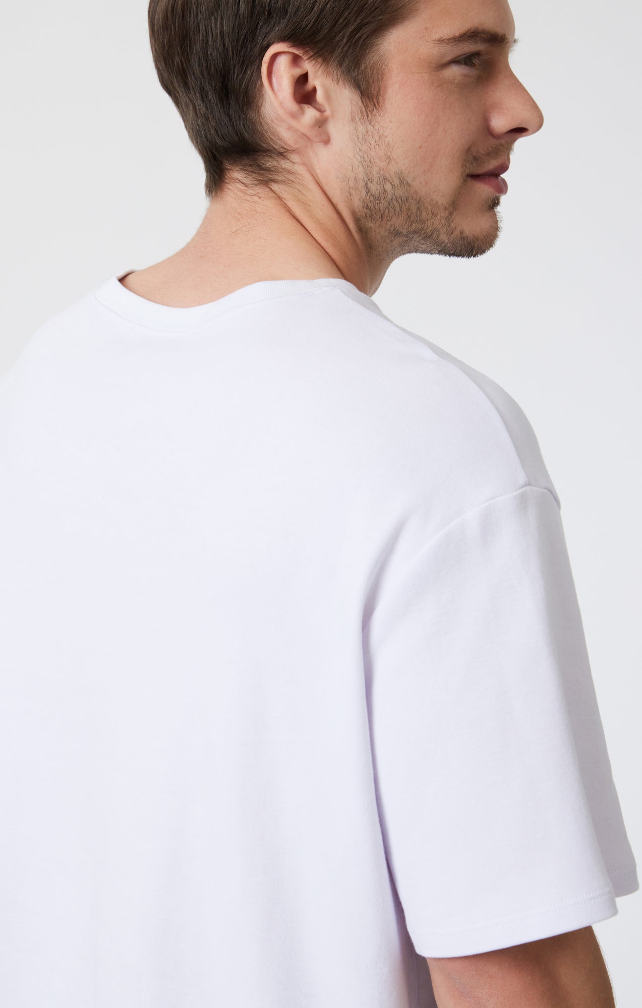 DROP SHOULDER T-SHIRT IN WHITE - Mavi Jeans