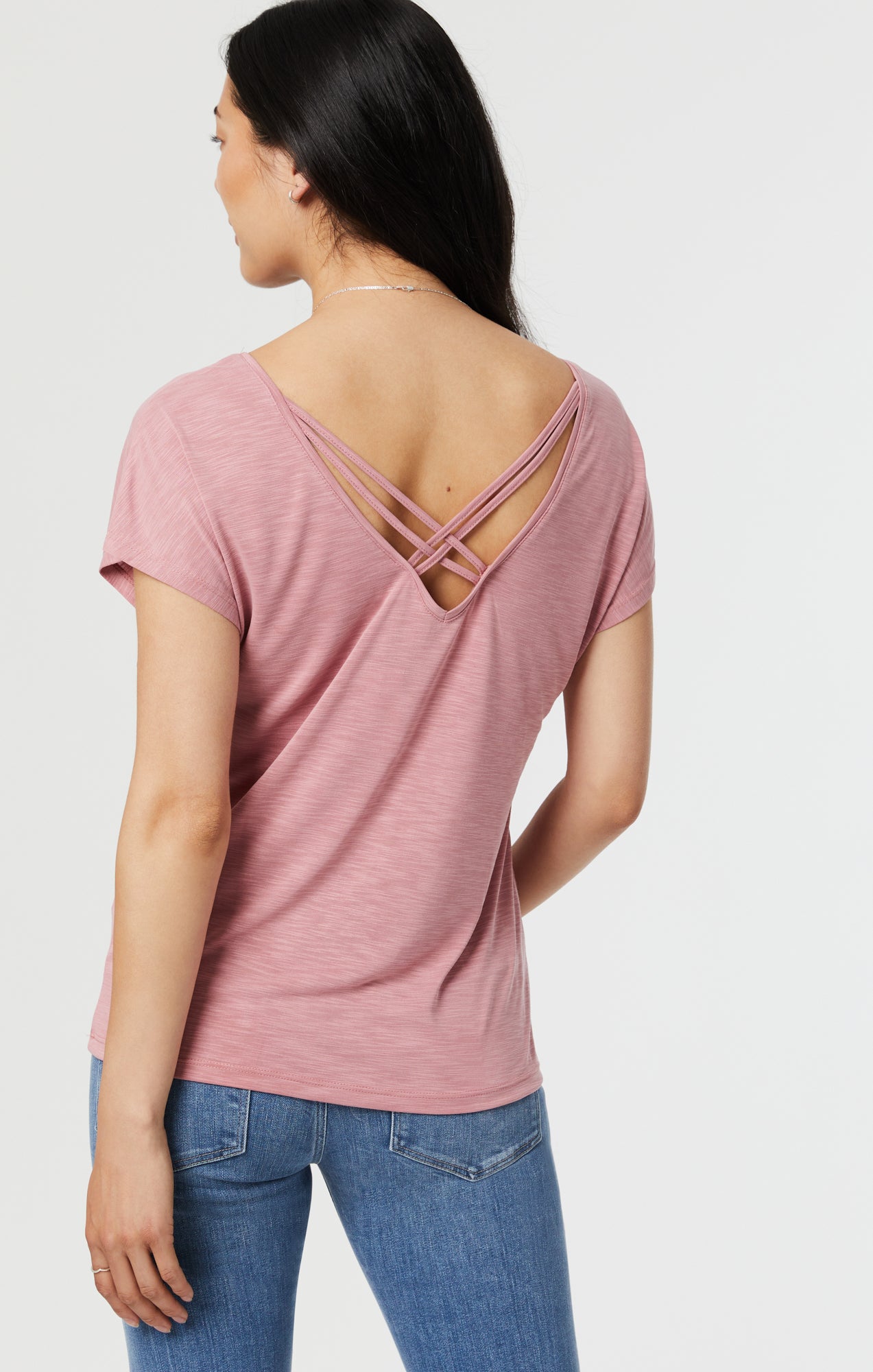 Mavi Women's Short Sleeve T-Shirt In Dusty Rose
