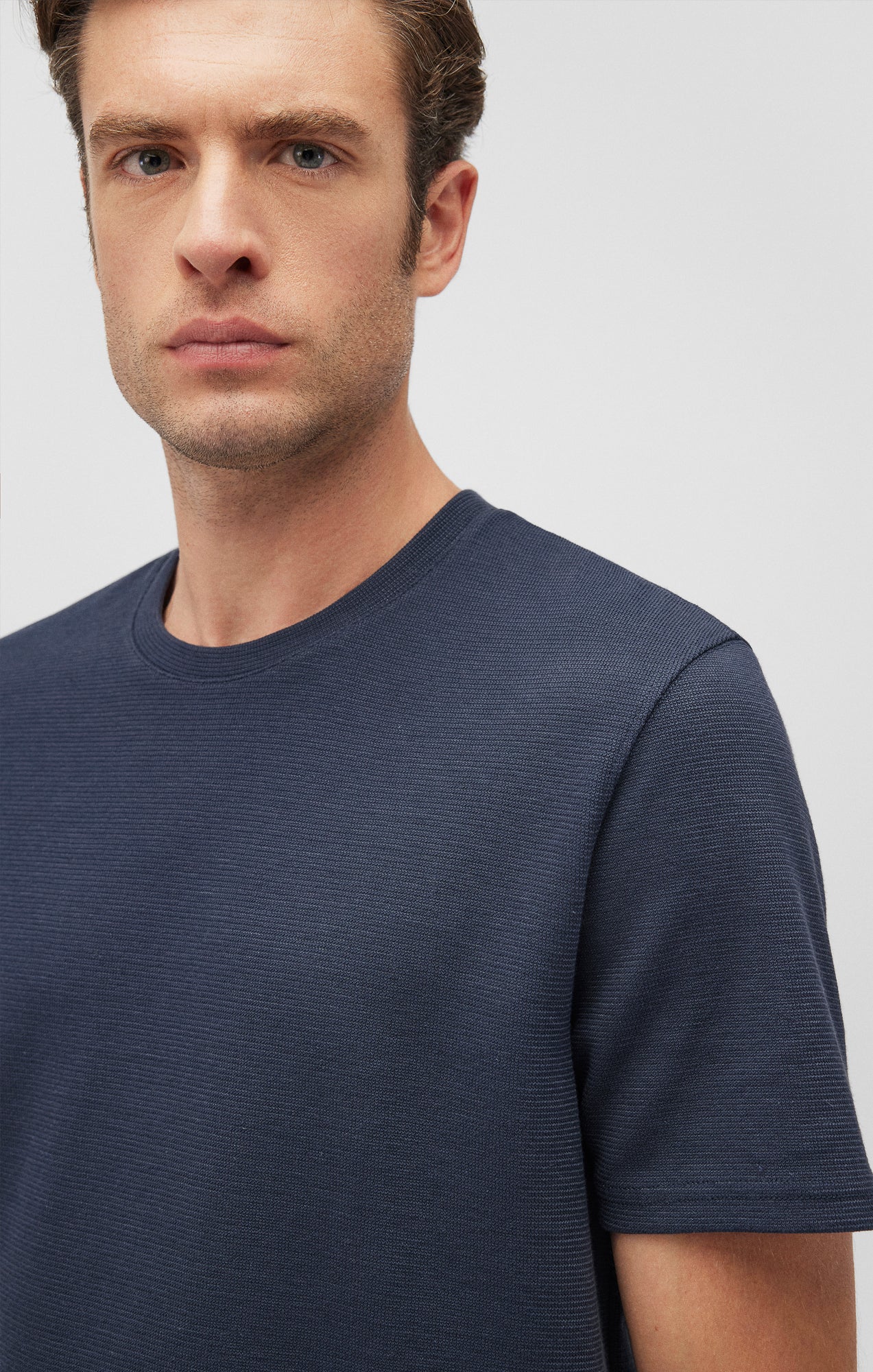 SHORT SLEEVE T-SHIRT IN COLLEGIATE BLUE - Mavi Jeans
