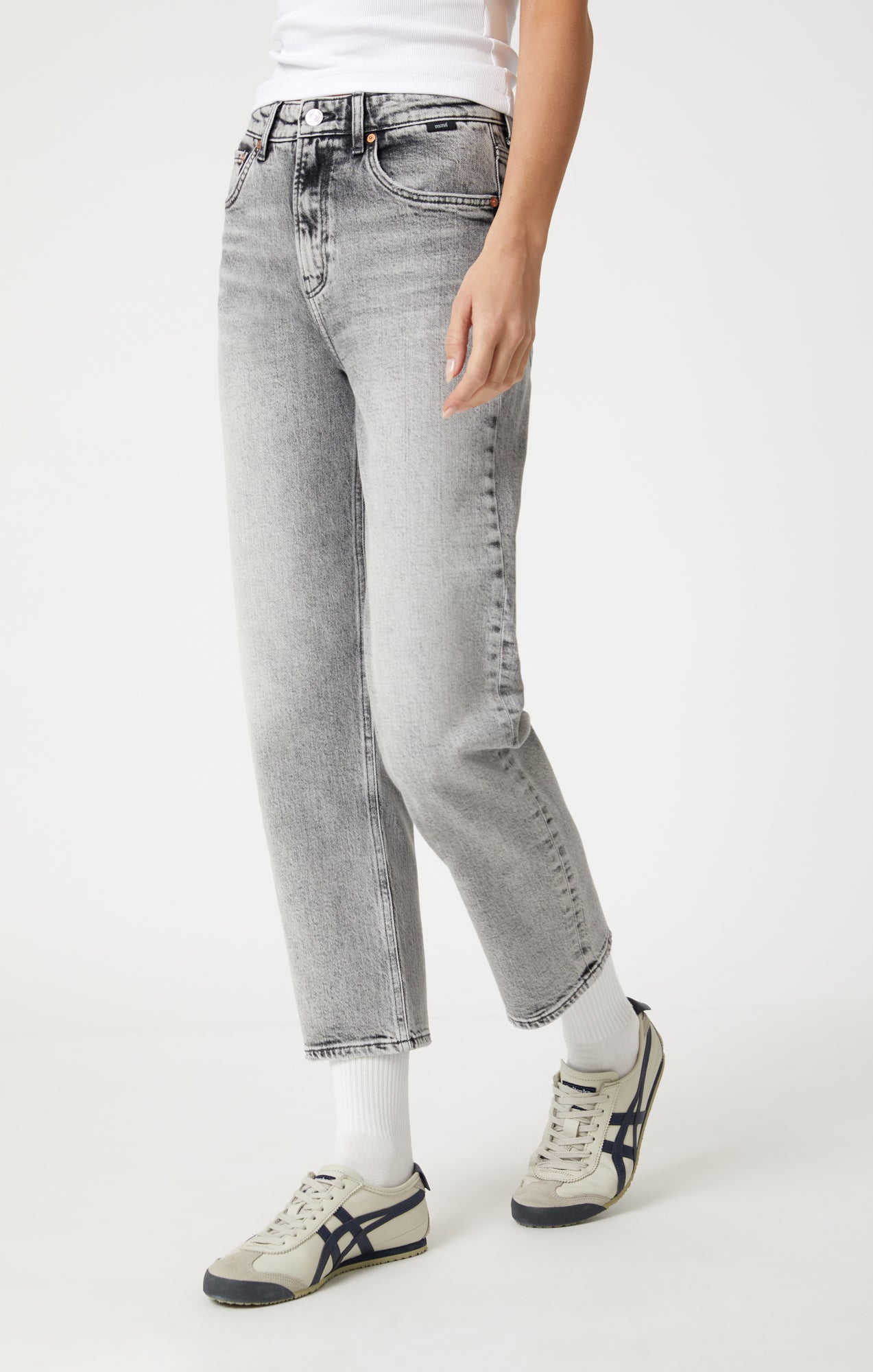 SAVANNAH STRAIGHT LEG IN SMOKE RECYCLED BLUE - Mavi Jeans