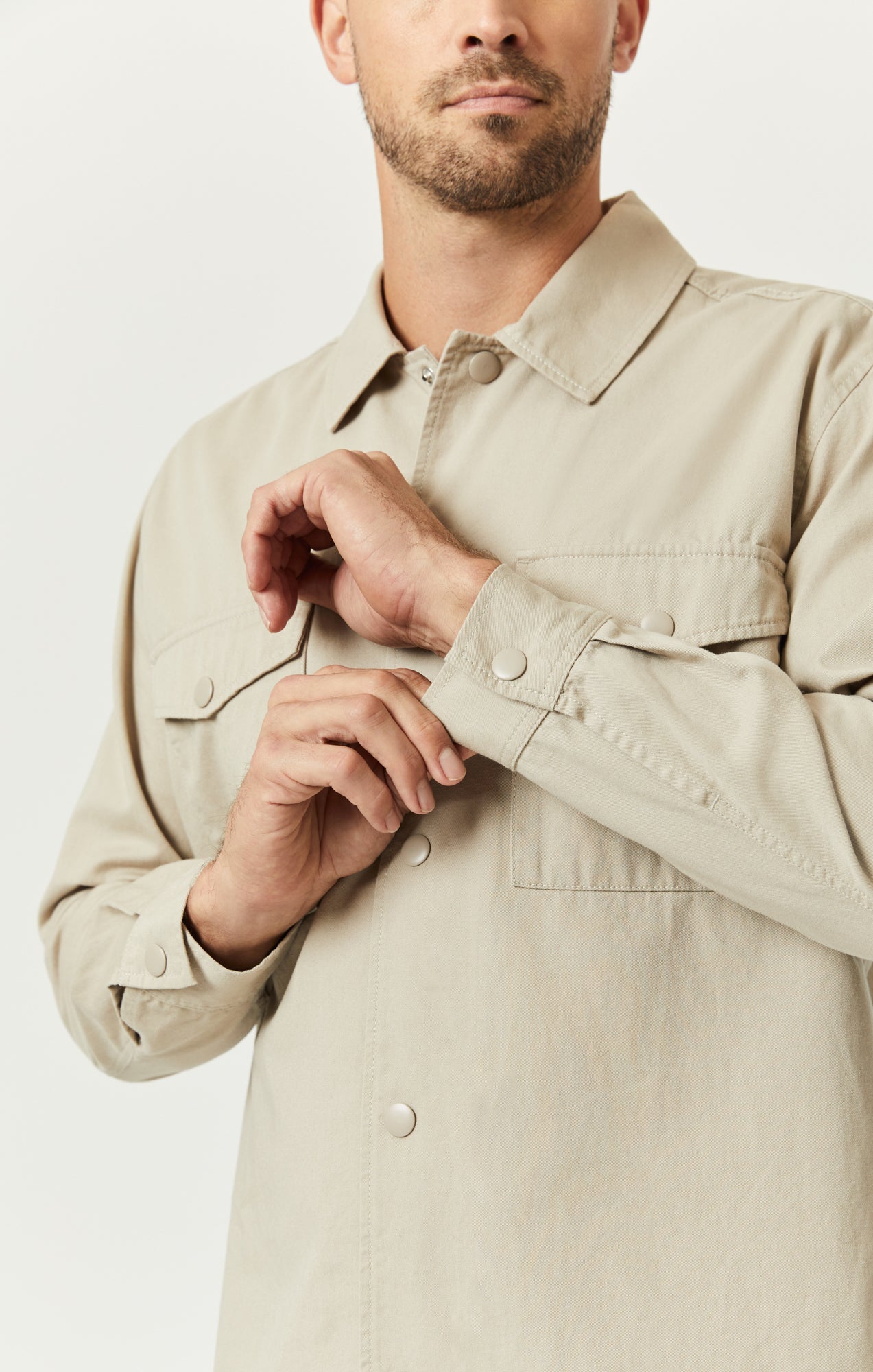 DOUBLE POCKET OVERSHIRT IN PURE CASHMERE - Mavi Jeans