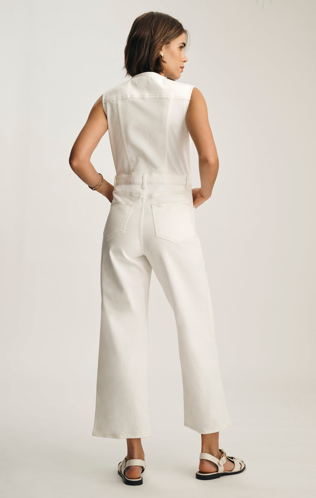 NILLY DENIM JUMPSUIT IN OFF WHITE DENIM - Mavi Jeans