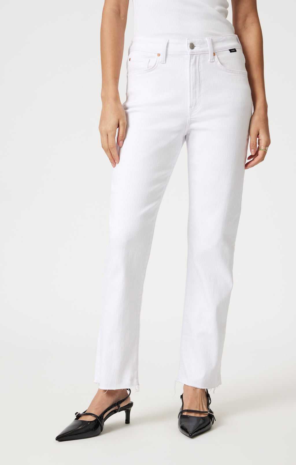 NEW YORK STRAIGHT LEG IN WHITE FLEX BLUE - Mavi Jeans