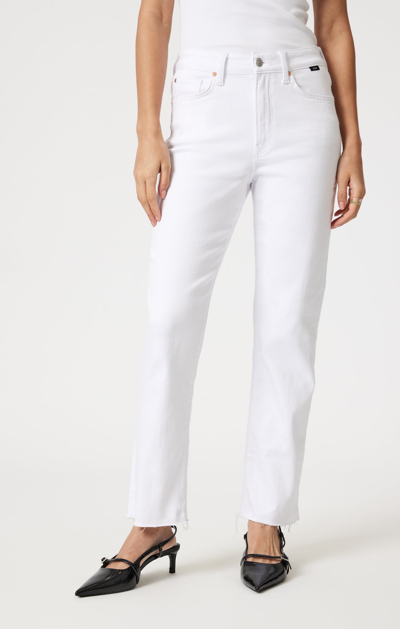 NEW YORK STRAIGHT LEG IN WHITE FLEX BLUE - Mavi Jeans