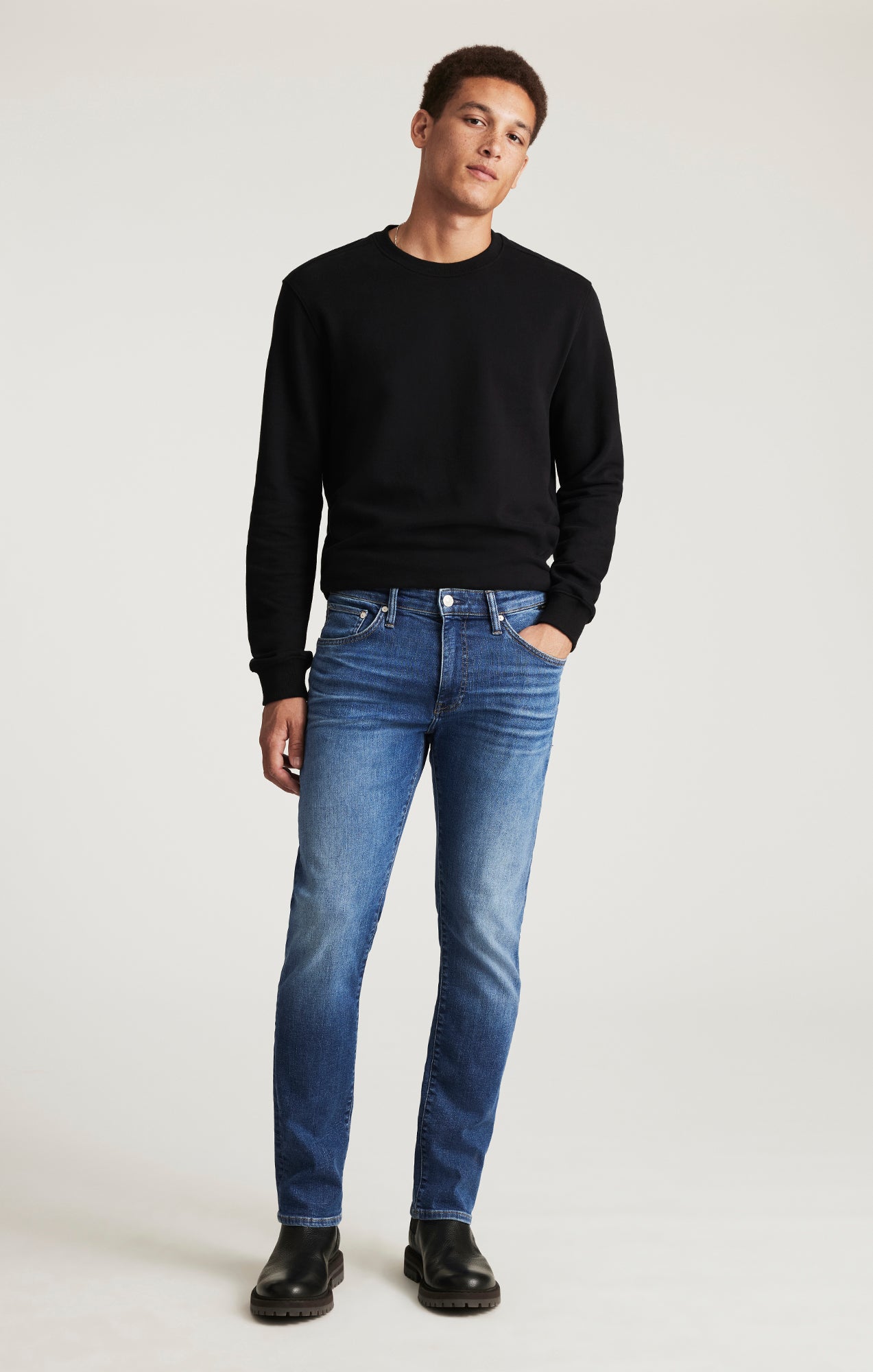 MARCUS SLIM STRAIGHT LEG IN MID BRUSHED CLASSIC VINTAGE - Mavi Jeans