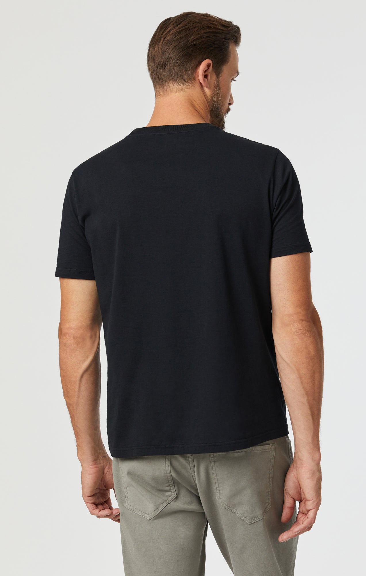 Mavi Men's Pocket Shirt In Jet Black