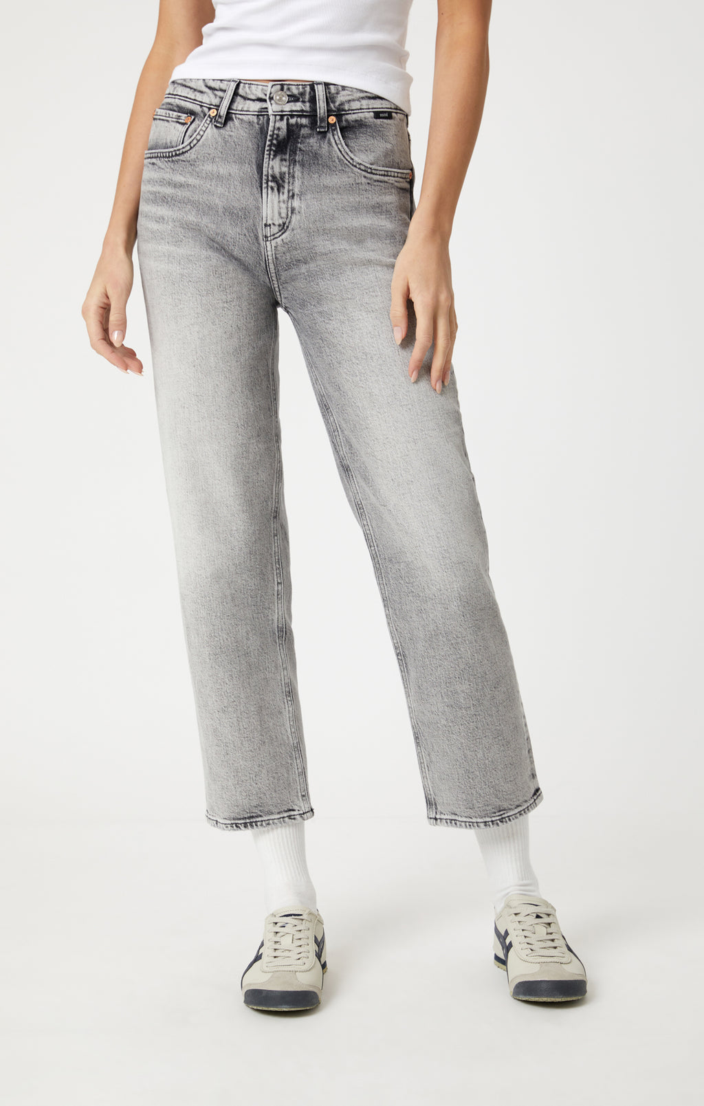 SAVANNAH STRAIGHT LEG IN SMOKE RECYCLED BLUE - Mavi Jeans