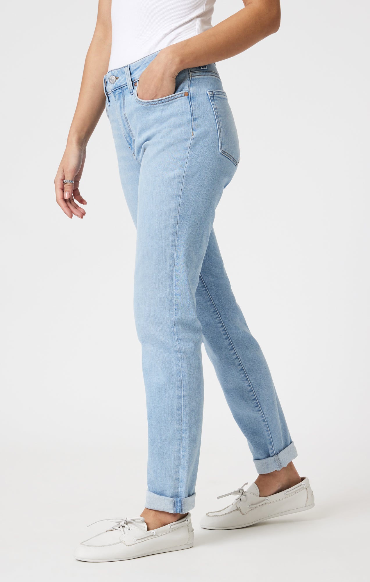 KATHLEEN SLIM BOYFRIEND IN LIGHT BLUE FLEX BLUE - Mavi Jeans