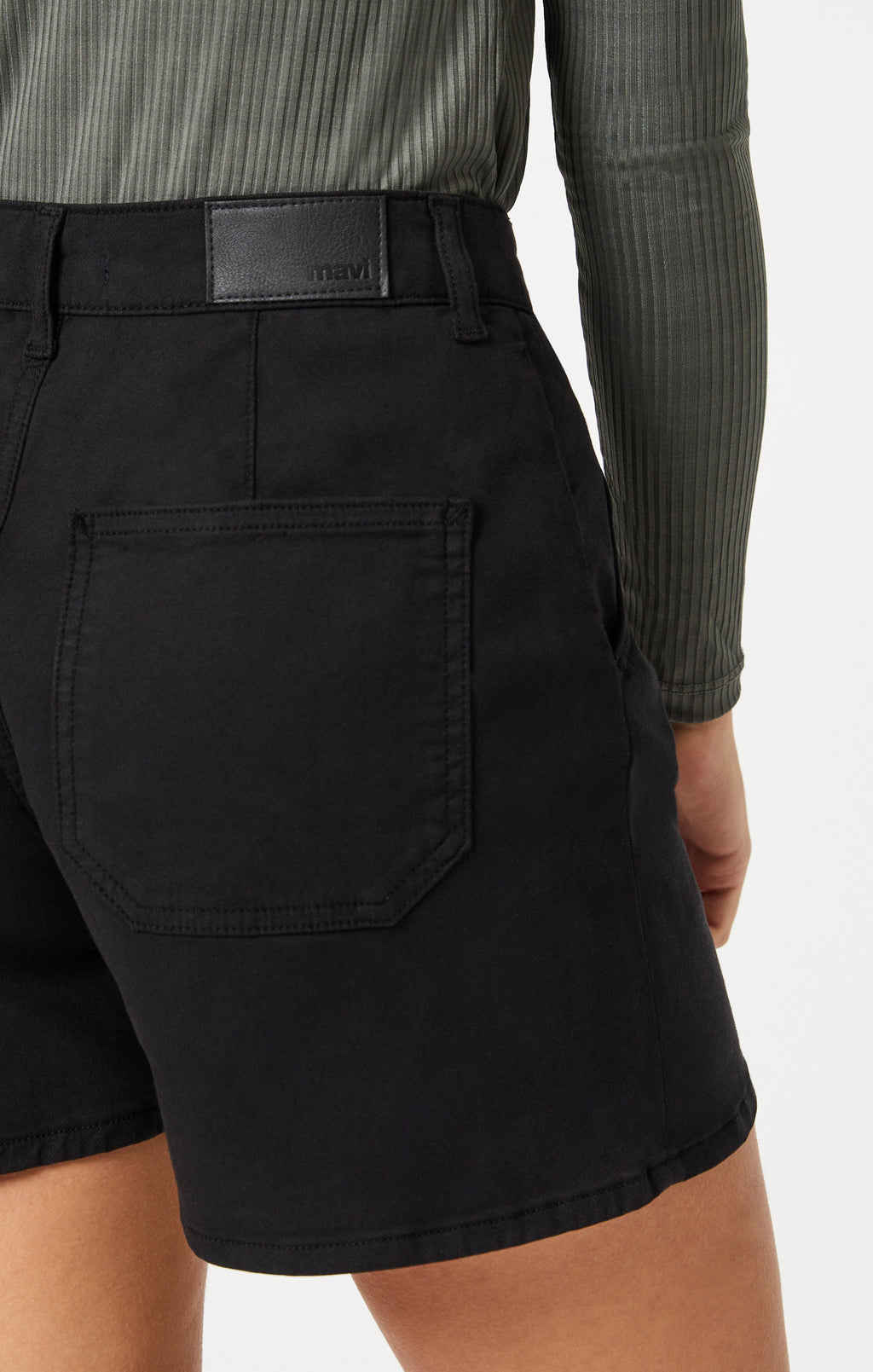 KYLIE SHORTS IN BLACK LUXE TWILL - Mavi Jeans