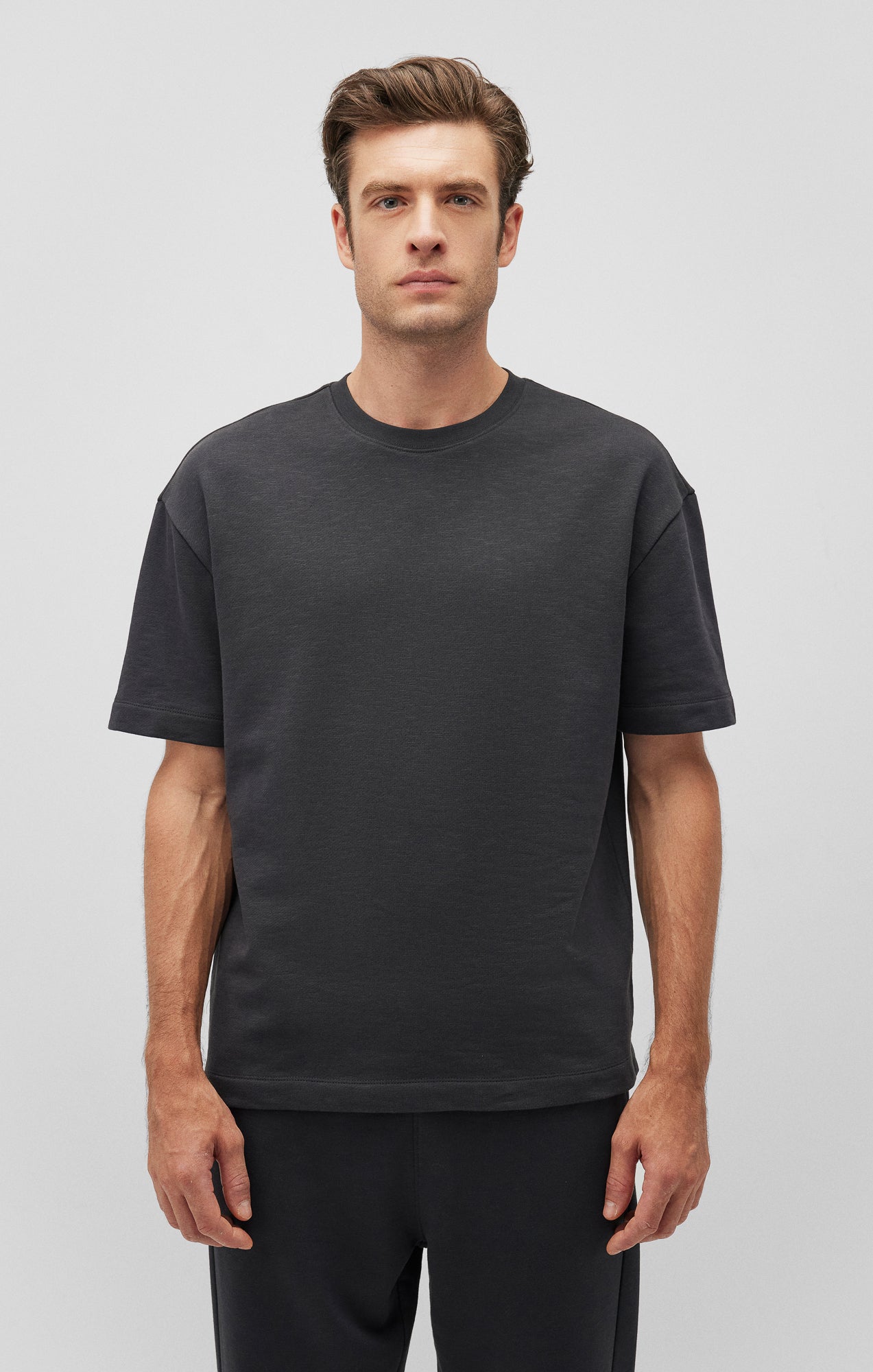 DROP SHOULDER T-SHIRT IN PIRATE BLACK - Mavi Jeans