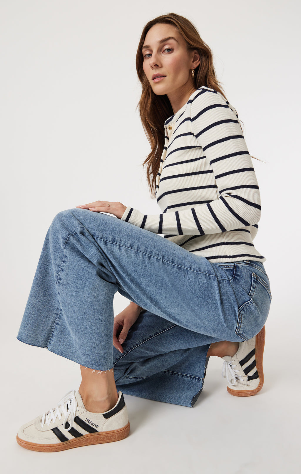 PALOMA WIDE LEG IN LIGHT BRUSHED TRIBECA - Mavi Jeans