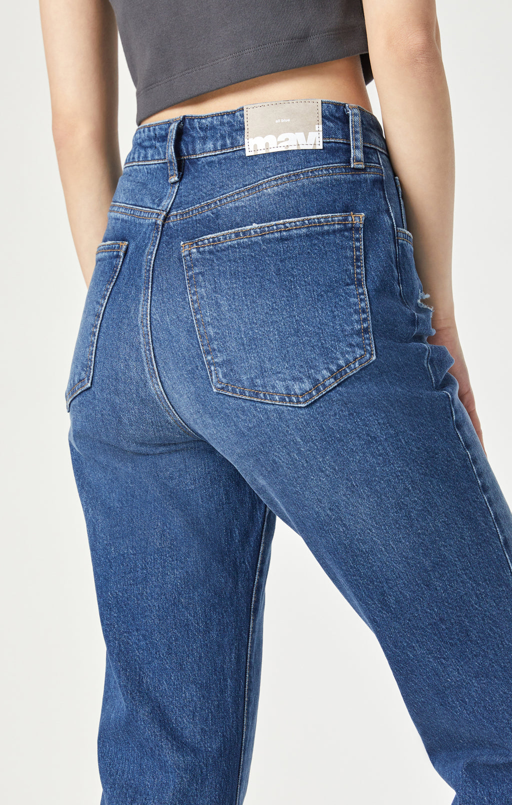 LOS ANGELES FLARE IN DARK RECYCLED BLUE - Mavi Jeans