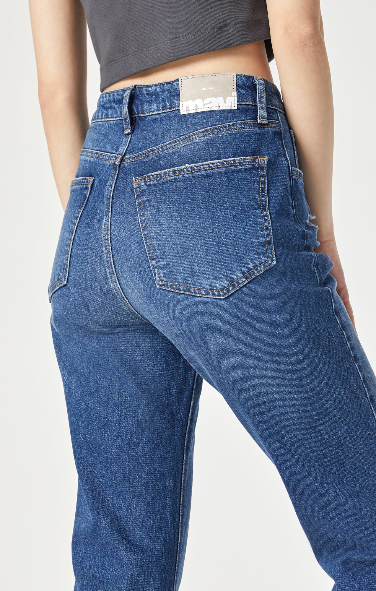 LOS ANGELES FLARE IN DARK RECYCLED BLUE - Mavi Jeans