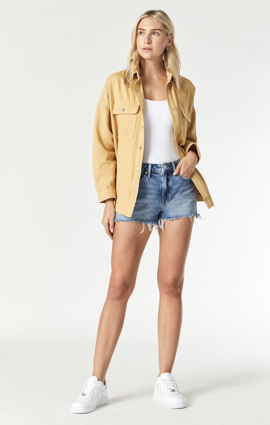 TAMARA OVERSIZED DENIM SHIRT IN MOONSTONE DENIM - Mavi Jeans