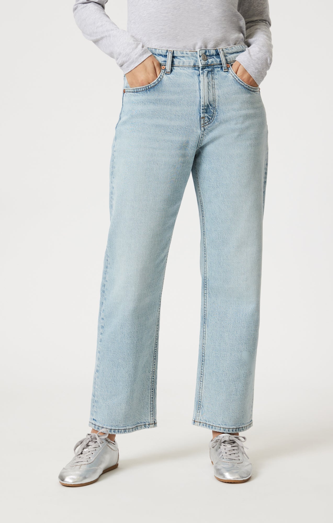 SAVANNAH STRAIGHT LEG IN BLEACHED CLASSIC BLUE - Mavi Jeans