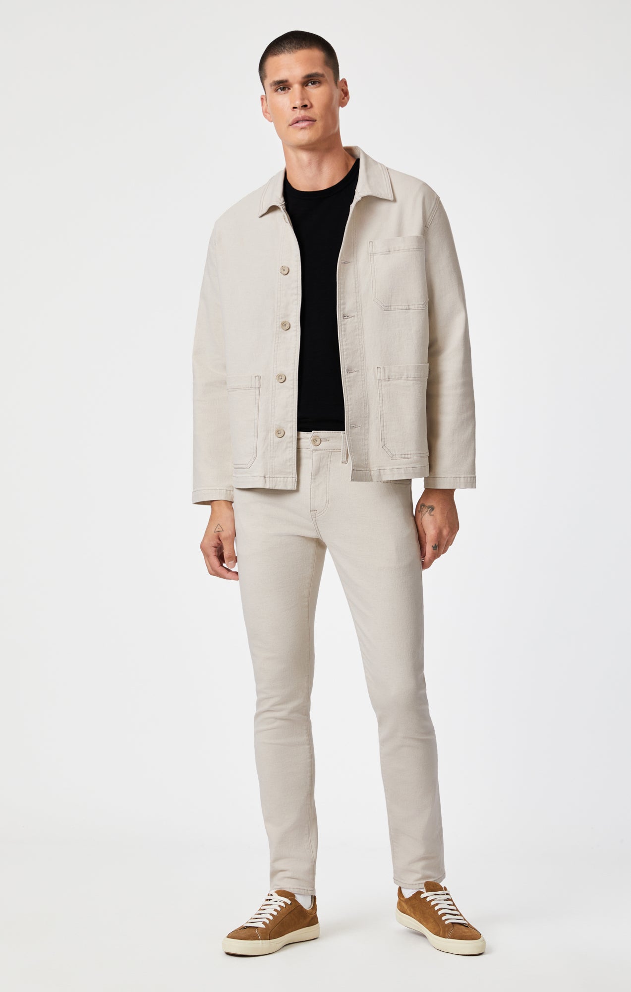VICTOR JACKET IN NATURAL ECRU DENIM - Mavi Jeans