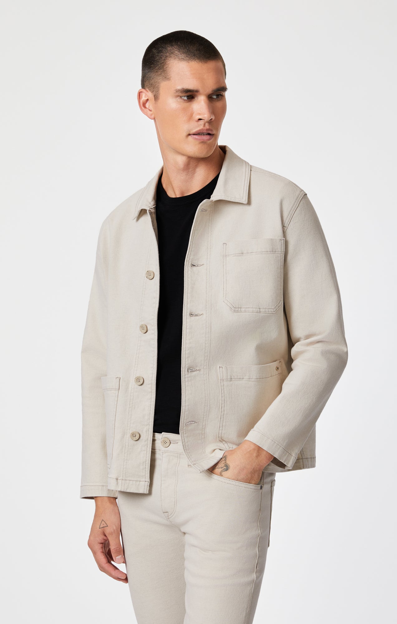 Men's Denim jacket with fur – Fur Caravan