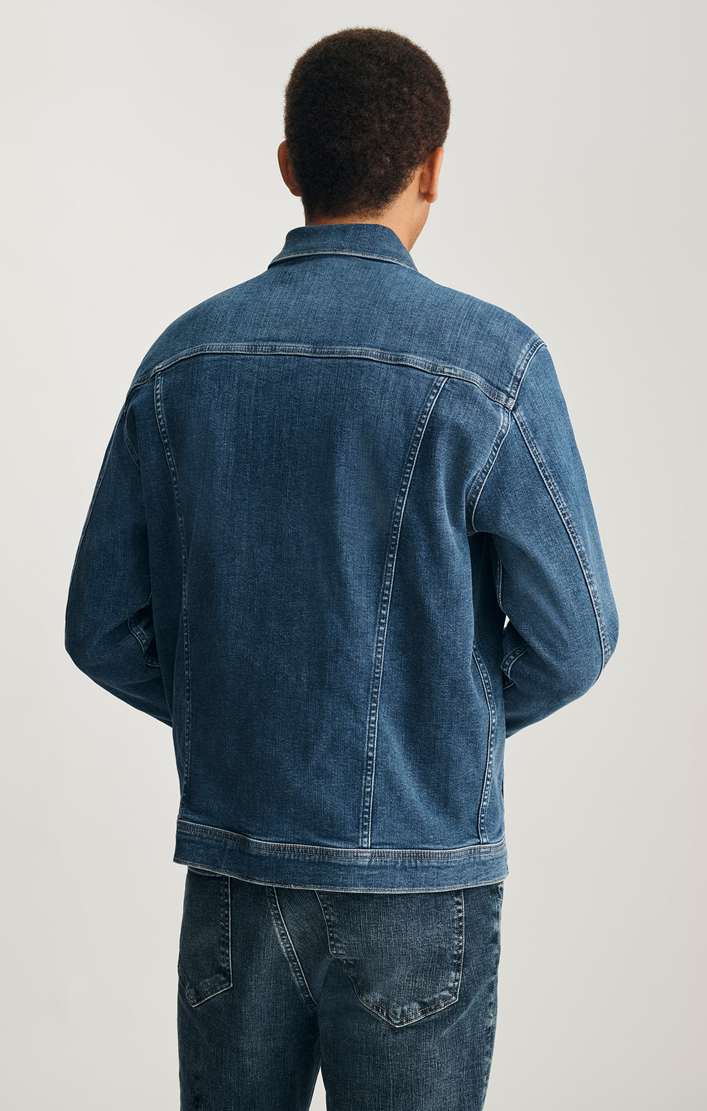 DRAKE DENIM JACKET IN MID BRUSHED CLASSIC VINTAGE