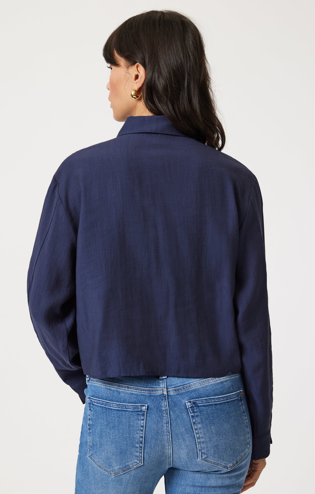 DOUBLE POCKET LONG SLEEVE SHIRT IN NAVAL ACADEMY - Mavi Jeans