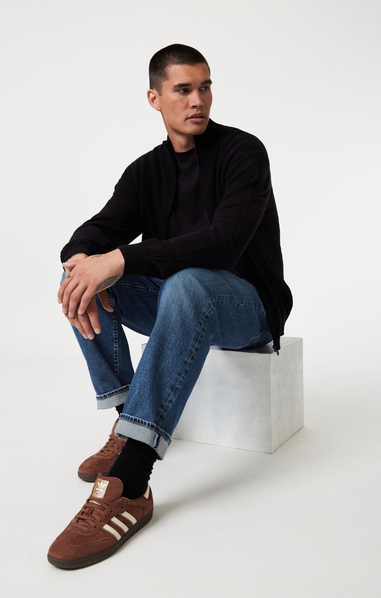 MARCEL LOOSE STRAIGHT LEG IN MID BRUSHED CLASSIC BLUE - Mavi Jeans