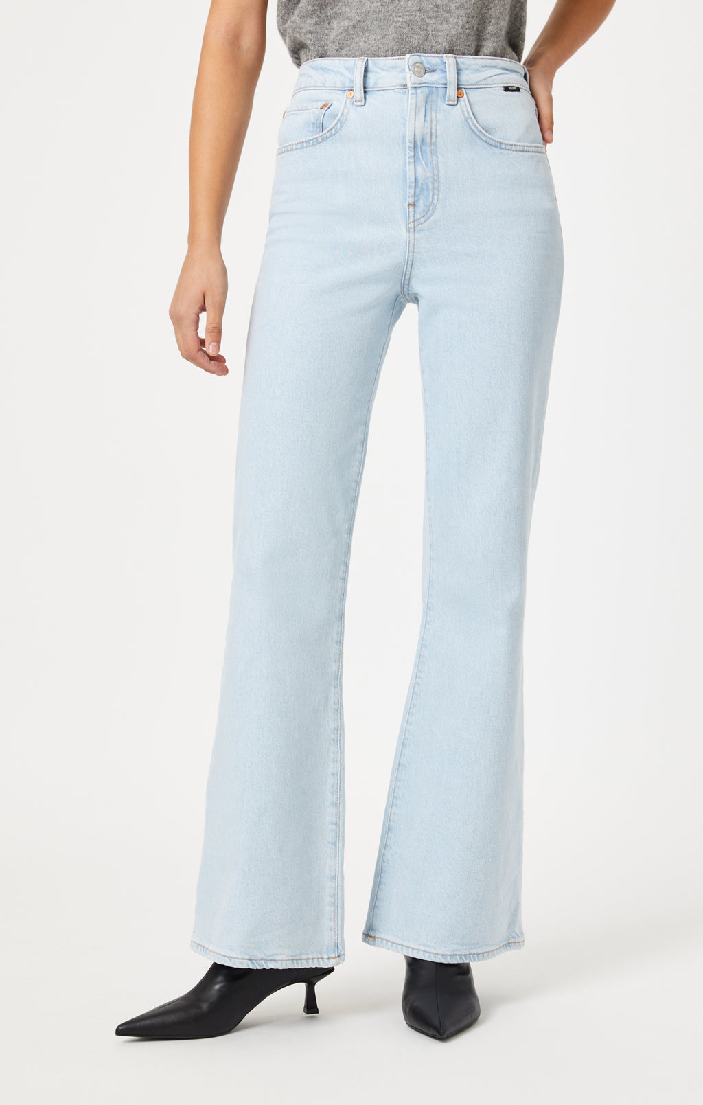 LOS ANGELES FLARE IN BLEACHED RECYCLED BLUE - Mavi Jeans