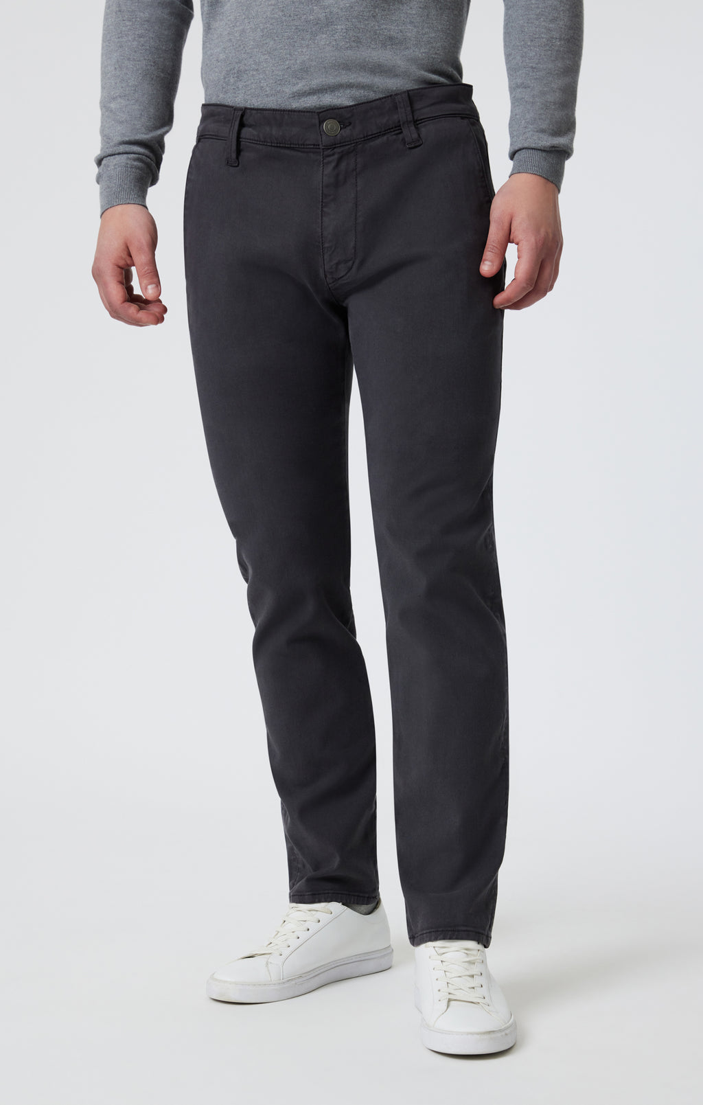 MILTON SLIM STRAIGHT CHINO IN ASH LUXE TWILL - Mavi Jeans