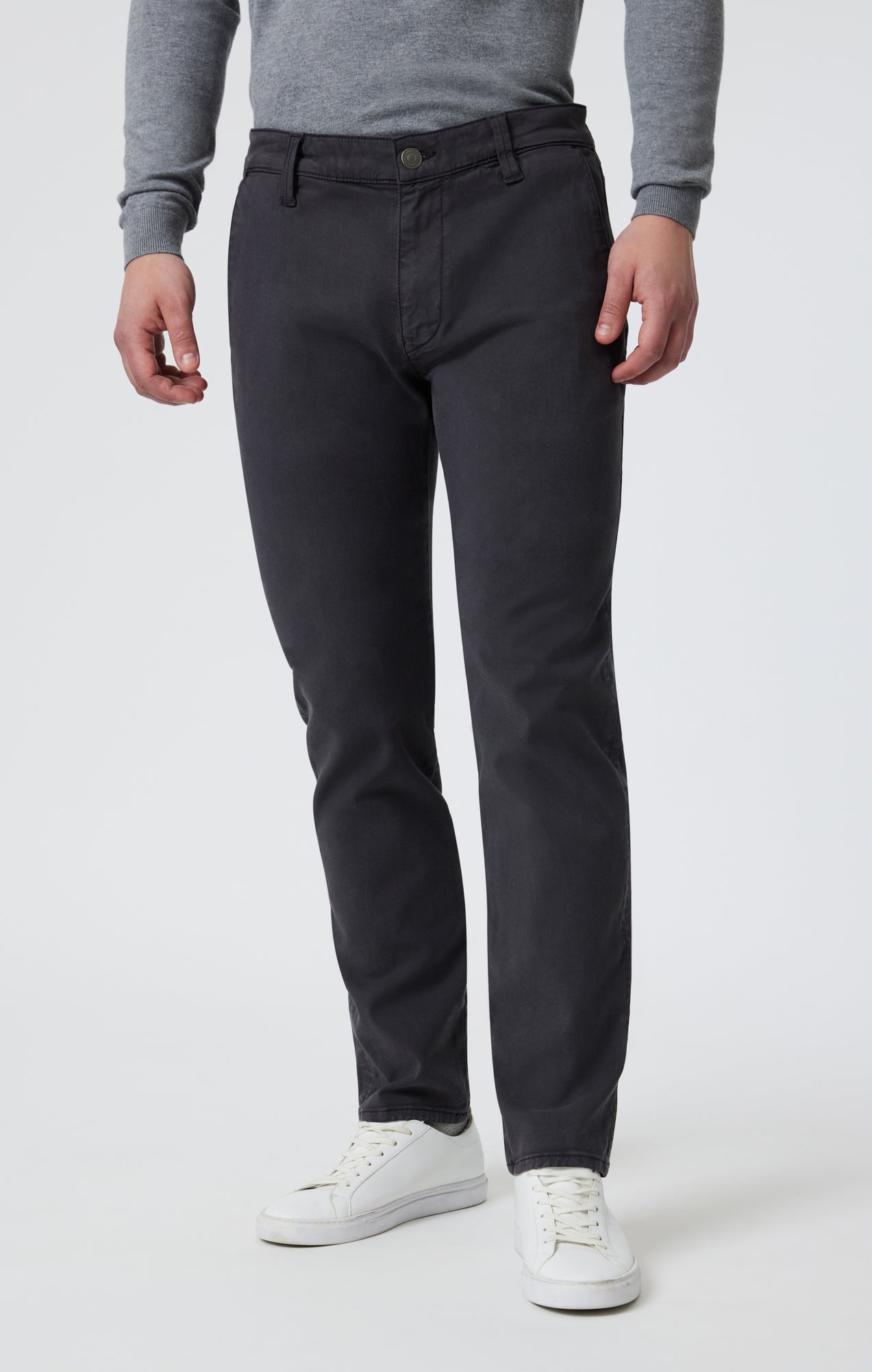 MILTON SLIM STRAIGHT CHINO IN ASH LUXE TWILL - Mavi Jeans