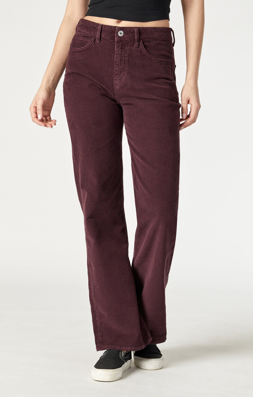 VICTORIA WIDE LEG IN MAHOGANY CORD - Mavi Jeans