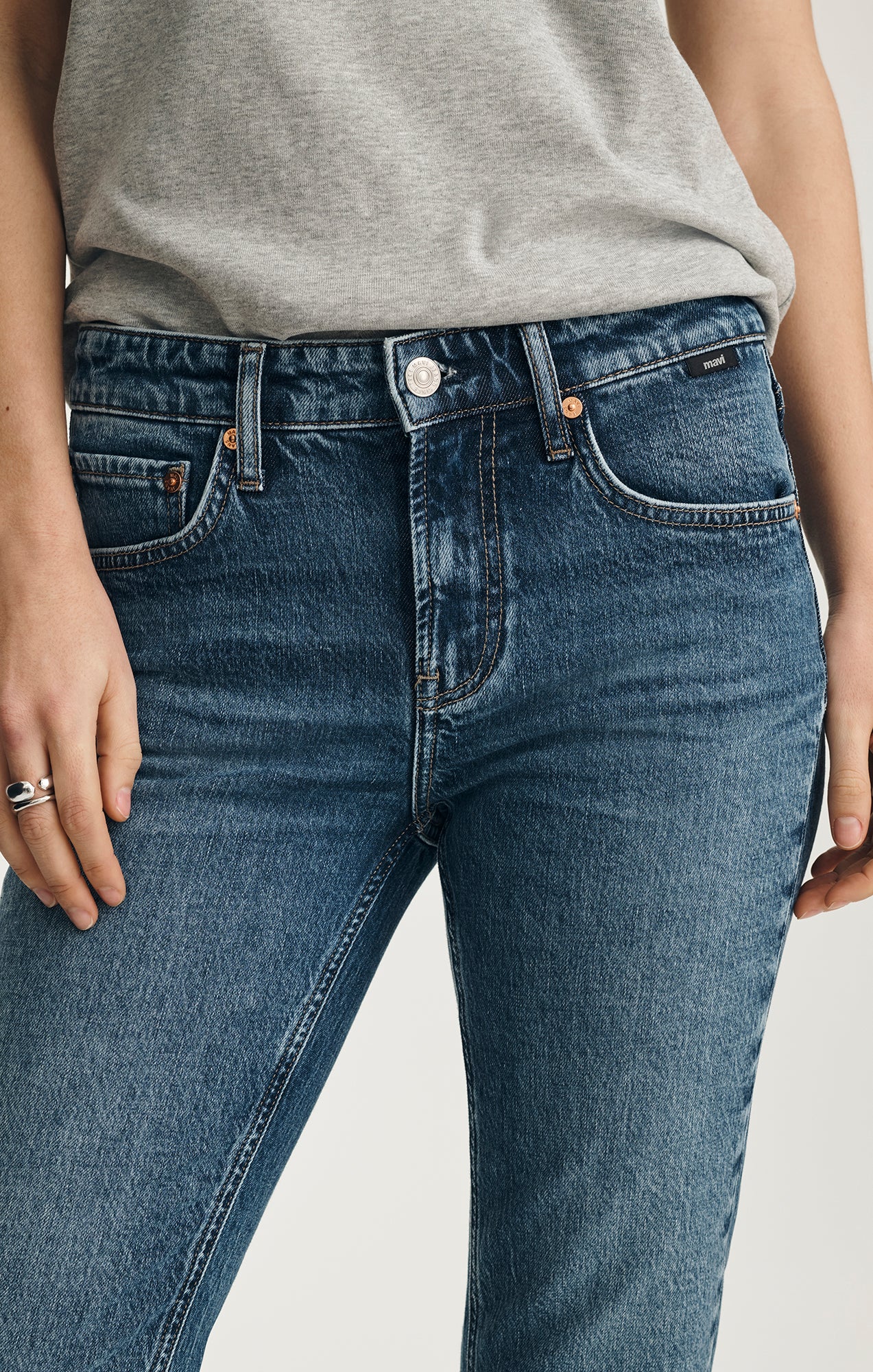 VICKY BOOTCUT IN DARK BRUSHED CLASSIC BLUE - Mavi Jeans