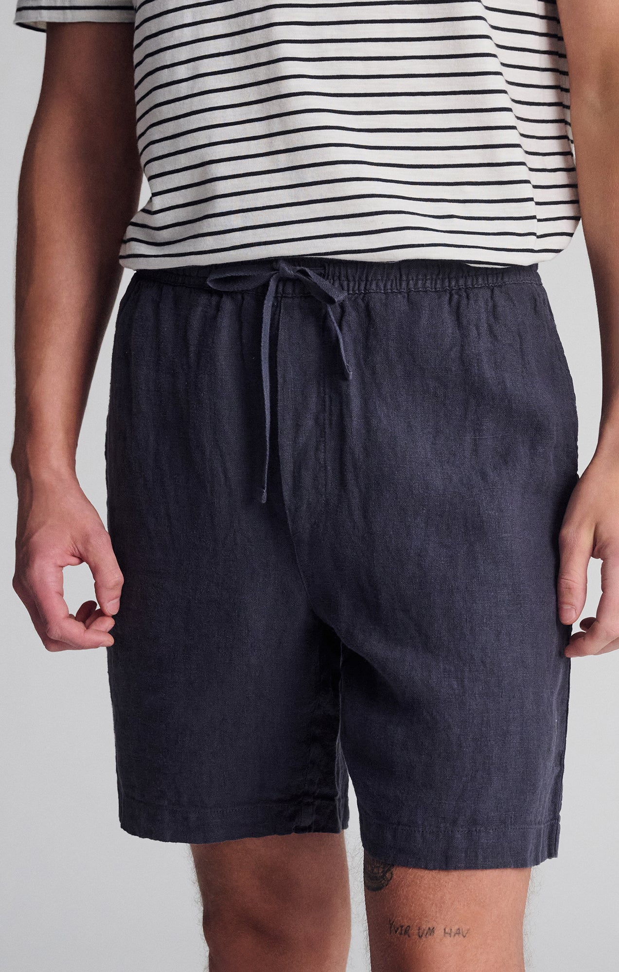 LINEN POCKET SHORTS IN PERISCOPE - Mavi Jeans
