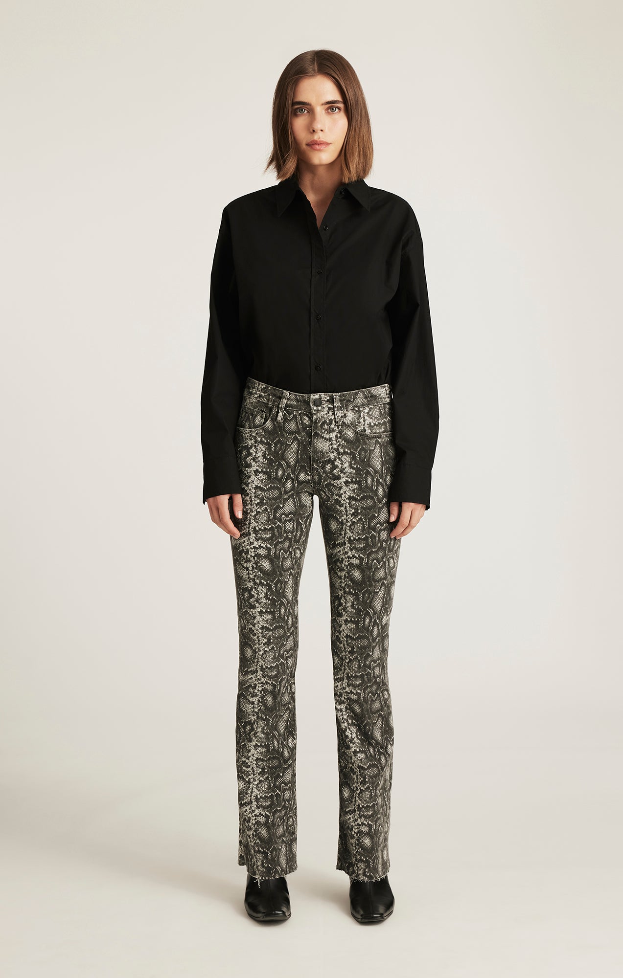 VICKY BOOTCUT IN SMOKE SNAKE DENIM - Mavi Jeans