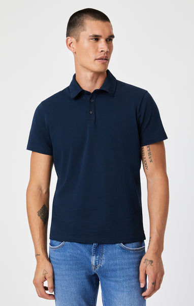Mavi Men's Polo Shirt In Total Eclipse