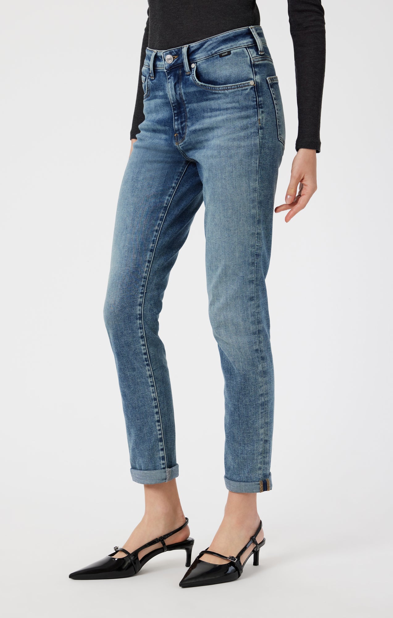 KATHLEEN SLIM BOYFRIEND IN LIGHT USED FEATHER BLUE - Mavi Jeans