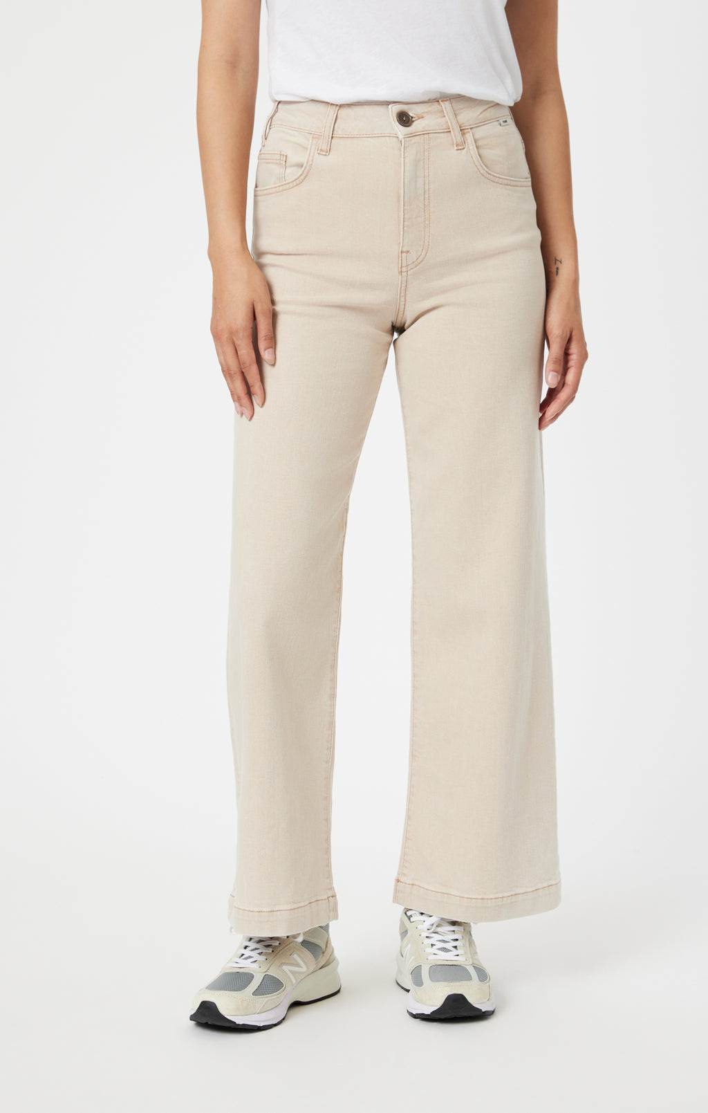 PALOMA WIDE LEG IN BEIGE NATURAL DYE - Mavi Jeans