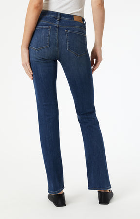 Mavi Women's Kendra Straight Leg Jeans in Indigo Supersoft