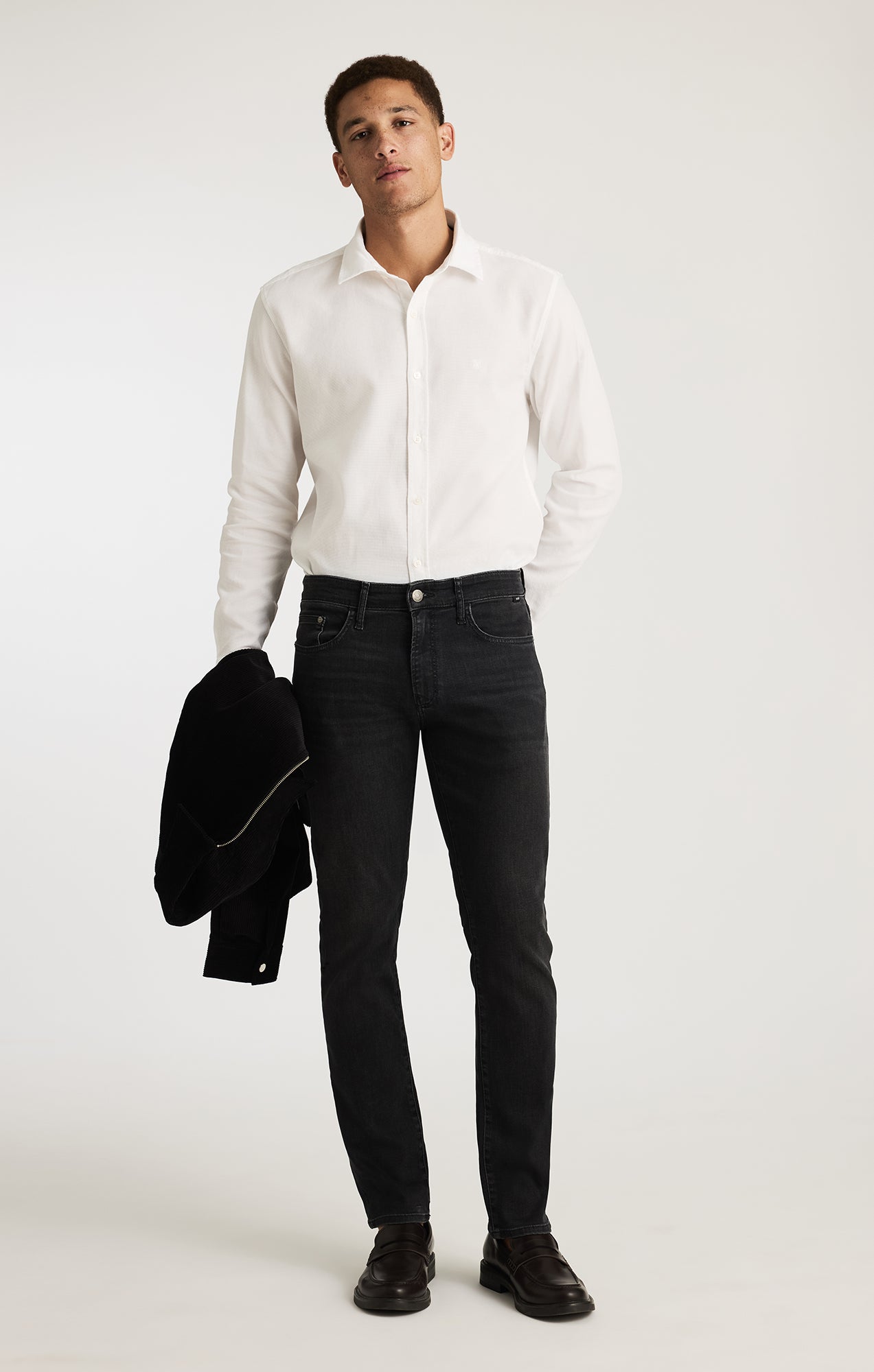 MARCUS SLIM STRAIGHT LEG IN DARK SMOKE SUPERMOVE