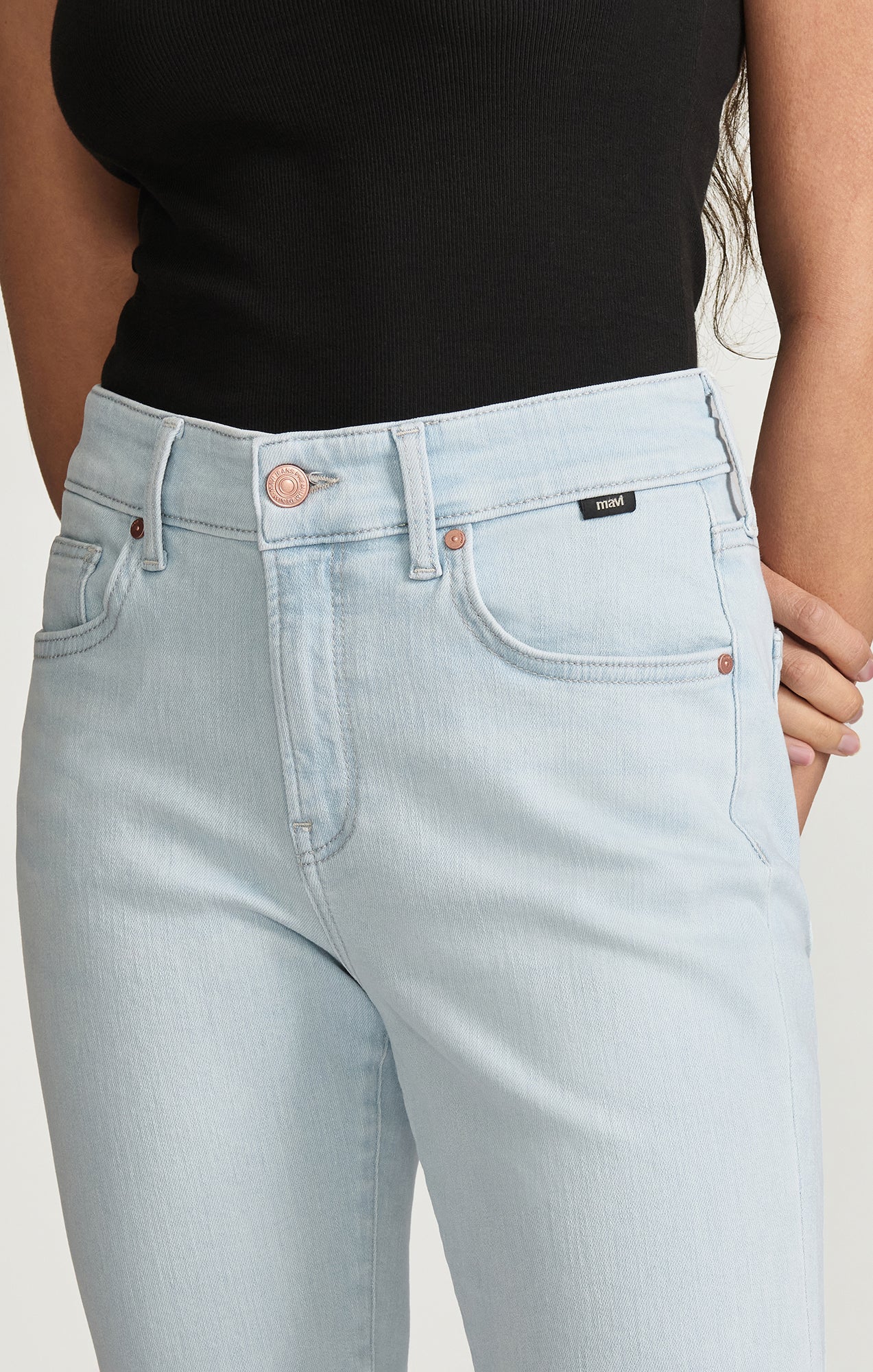 VICKY CROPPED BOOTCUT IN BLEACHED FLEX BLUE - Mavi Jeans