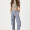 ELSIE CARGO PANTS IN FLINT STONE LUXE TWILL - Mavi Jeans
