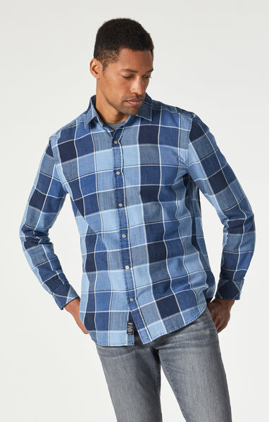 Mavi Men's Check Shirt In Indigo Check