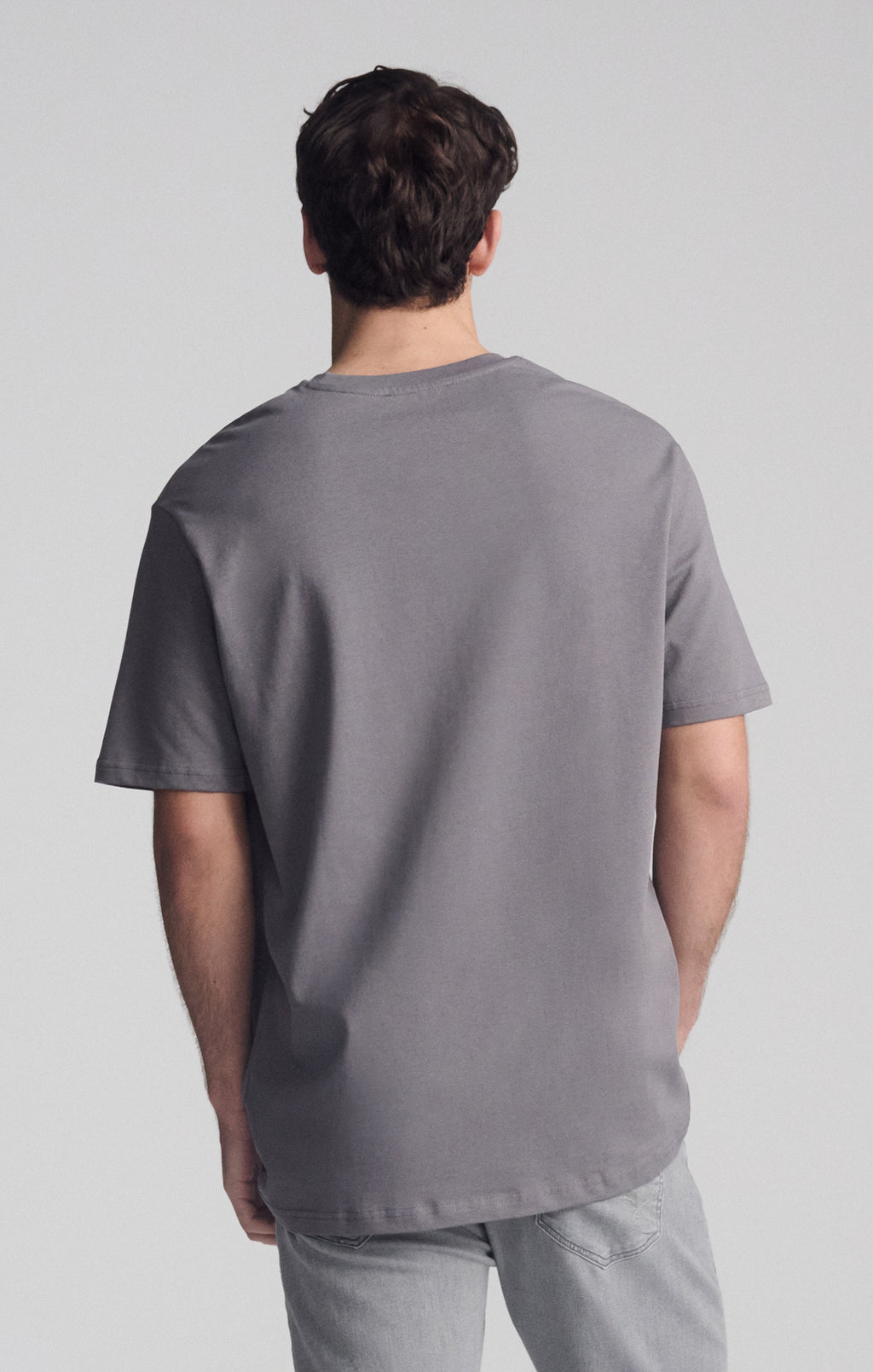 SHORT SLEEVE CREW NECK T-SHIRT IN QUIET SHADE - Mavi Jeans