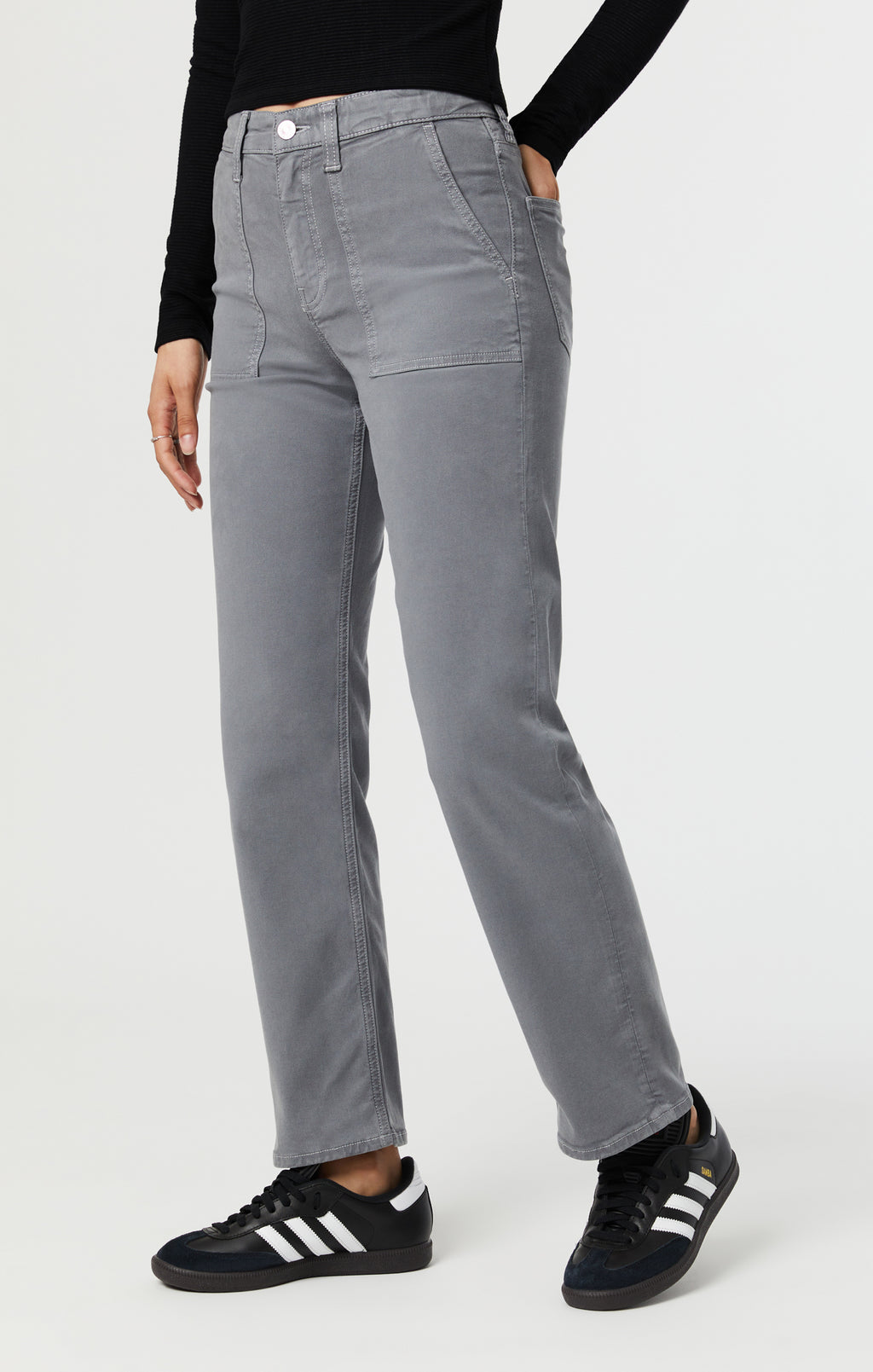 SHELIA FRONT POCKET STRAIGHT IN QUIET SHADE LUXE TWILL - Mavi Jeans